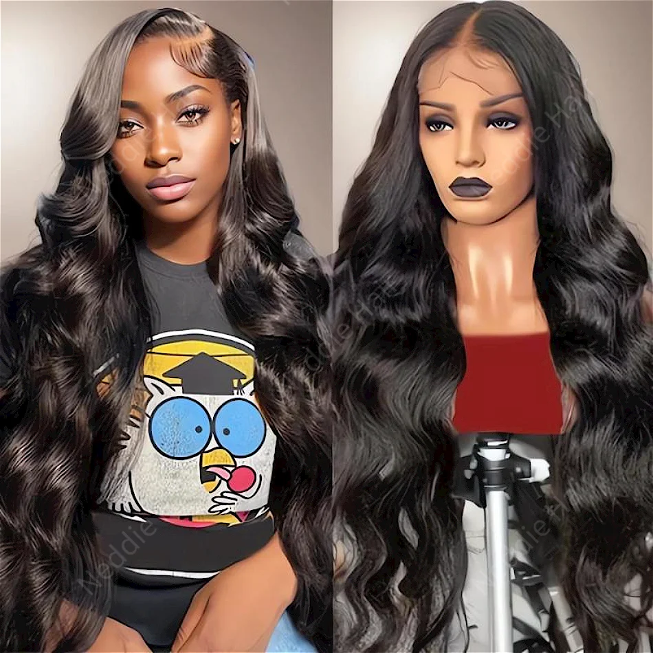 

30 40 inch Human Hair Transparent 13x6 Body Wave Lace Front Wig Pre Plucked Wig 100% Natural Frontal Wigs For Women Choice Wig