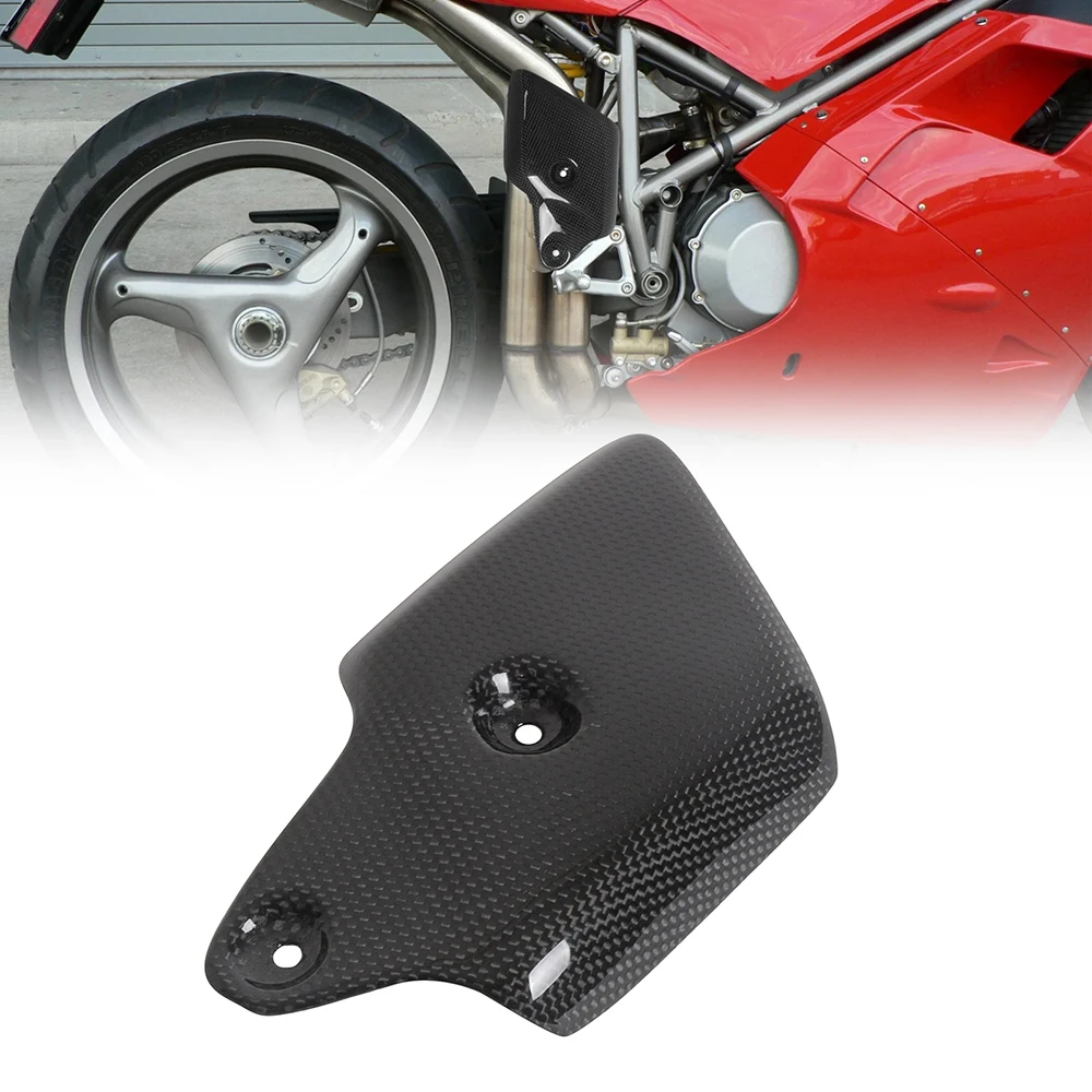 MOTO4U For Ducati 748 916 996 998 100% Carbon Fiber Exhaust Pipe Heat Shield Cover Fairing Cowl Motorcycle Modification