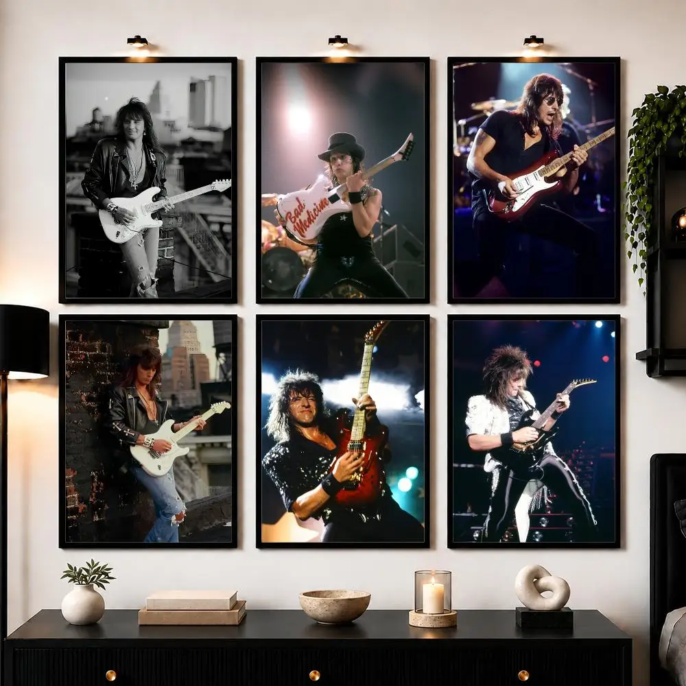 Musician Richie S-Sambora Poster Modern Wall Art Sticker For Living Room Bedroom Bar Home Decor Mural Painting Decoration