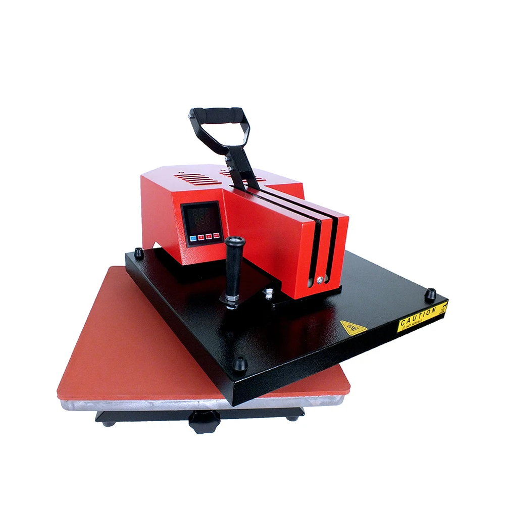 XYC-006 Korea Type Swing-Away T-Shirt Leather LOGO Printing Machine 38*38cm Electric Heat Press for Textile Fabric New Condition