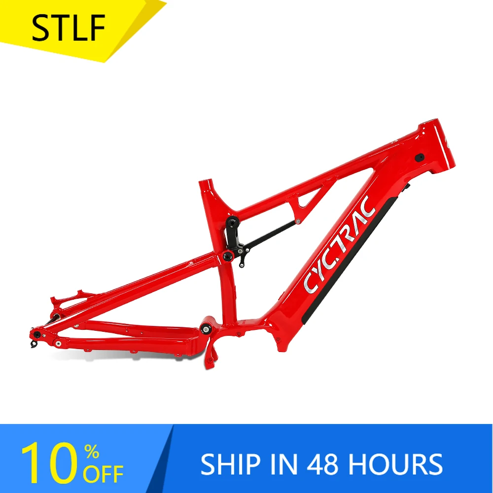 

STLF New Arrival High Quality E-bike Alu Alloy Frame Full Suspension Soft Tail Electric Dirt Bike Frame Electric Hybrid Bike Fra