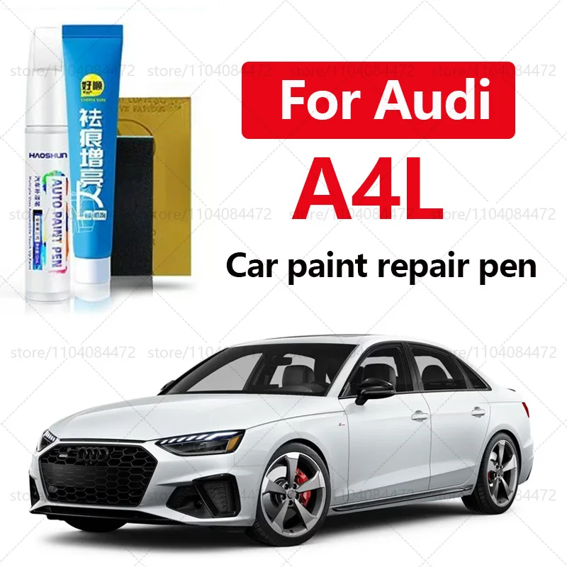 

Ручка для ремонта автомобильной краски для Audi A4L 2008-2025 годов, аксессуары для ремонта царапин, 4 шт., белый LY9C, черный LY9T, серый LZ7S LX7R, синий LX5C