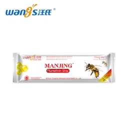 Wangshi Manjing 20 Strips Flumethrin Strips Apiculture Varroa Treatment Beekeeping Supplies Medicine for Bees