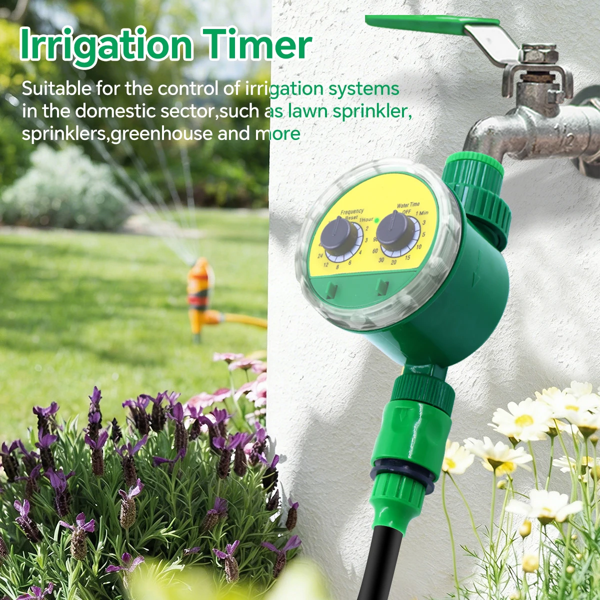 Dual Dial Code Water Timer Home Garden Irrigation Timer Automatic Watering Timer Controller (Except North America Area)