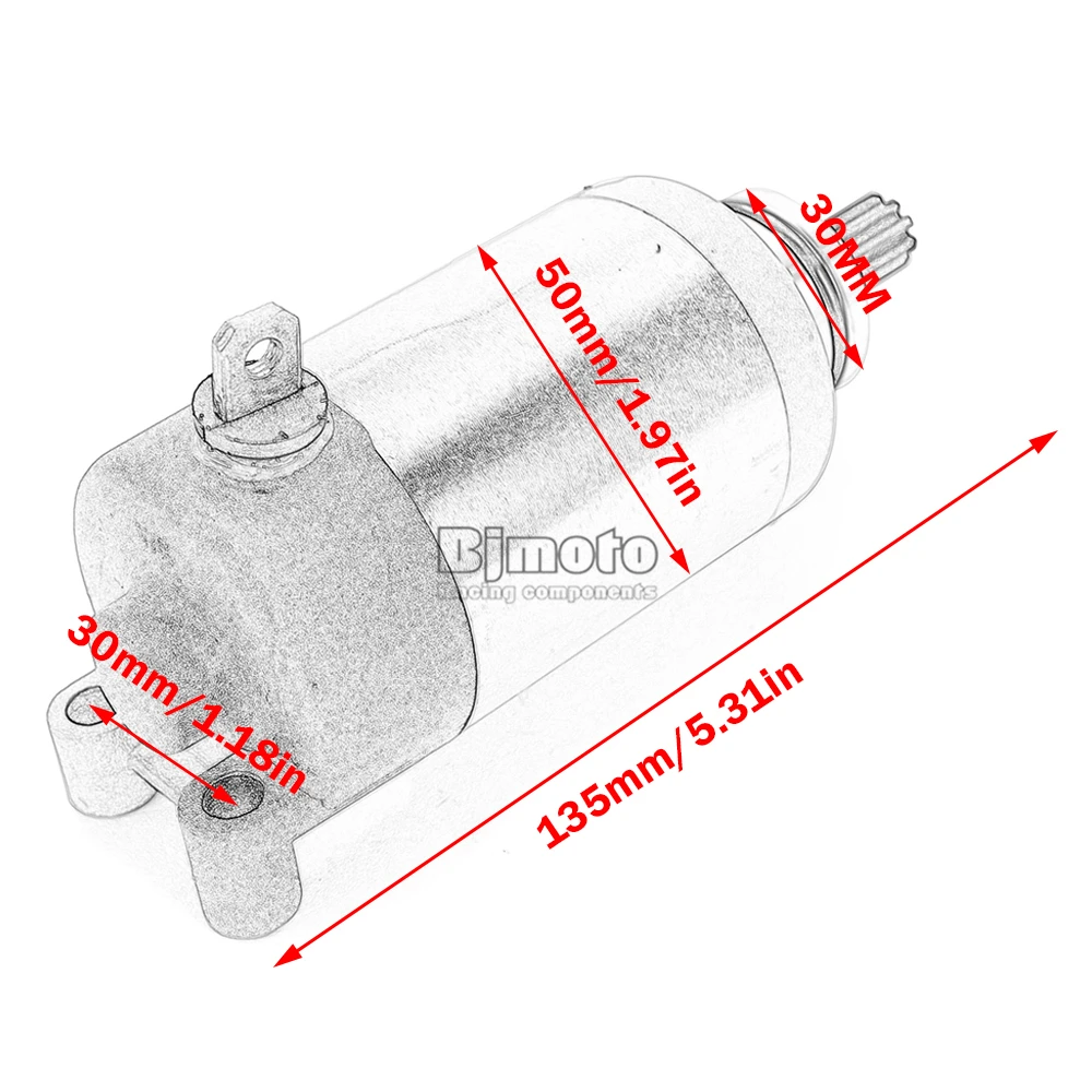 Für K&TM LC2 Sting 125 Anlasser für Yamaha DT125R DT125X TDR125 TZR125 WR250F WR250 WR250FR für Gas Gas EC250 EC250F Racing – Detail 8
