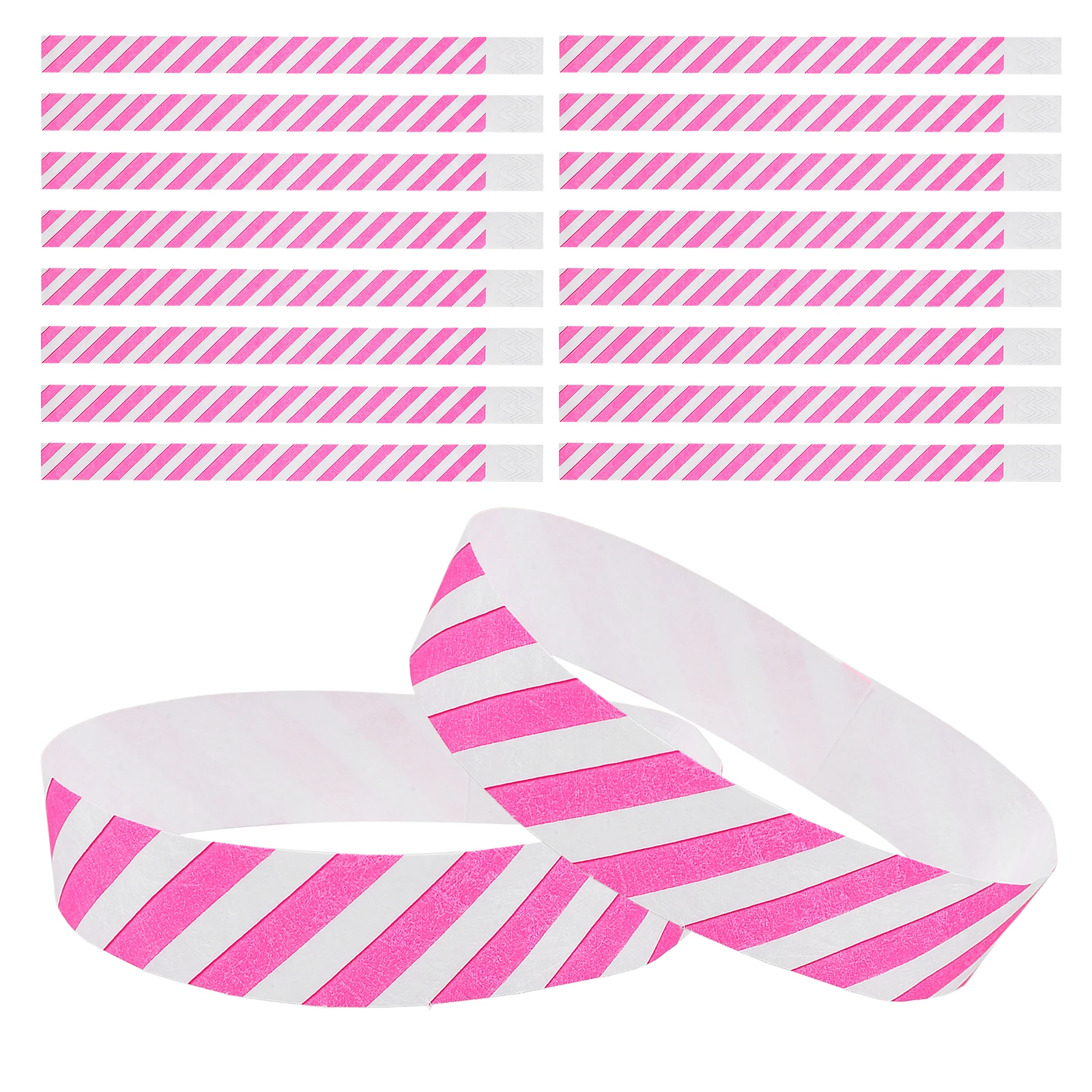 

100pcs Festival Entry Playground Decorative Disposable Bulk Decorative Wristbands Wristbands