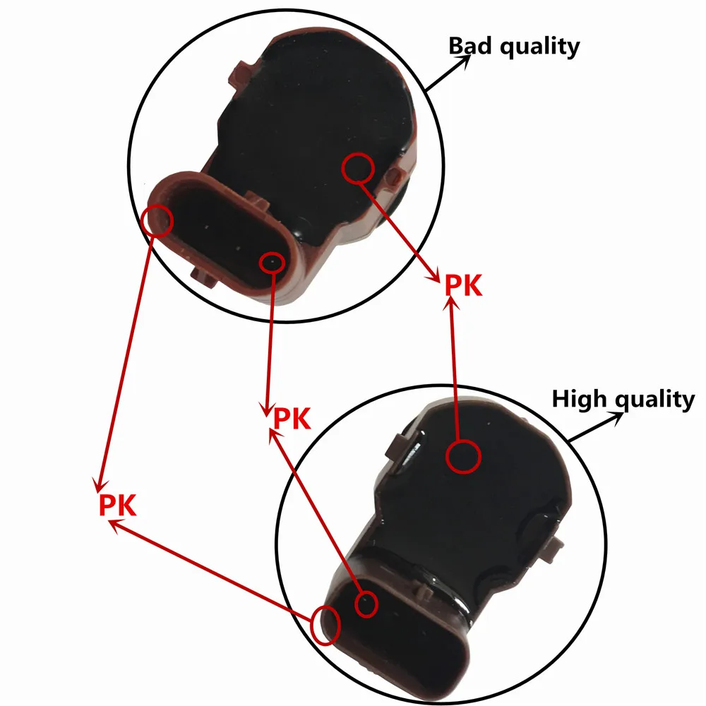 Sensores de asistencia de aparcamiento para Volkswagen, VW, Passat B6, Golf MK5, Jetta, Touran, delanteros cromados, nuevos, 3C0919275R