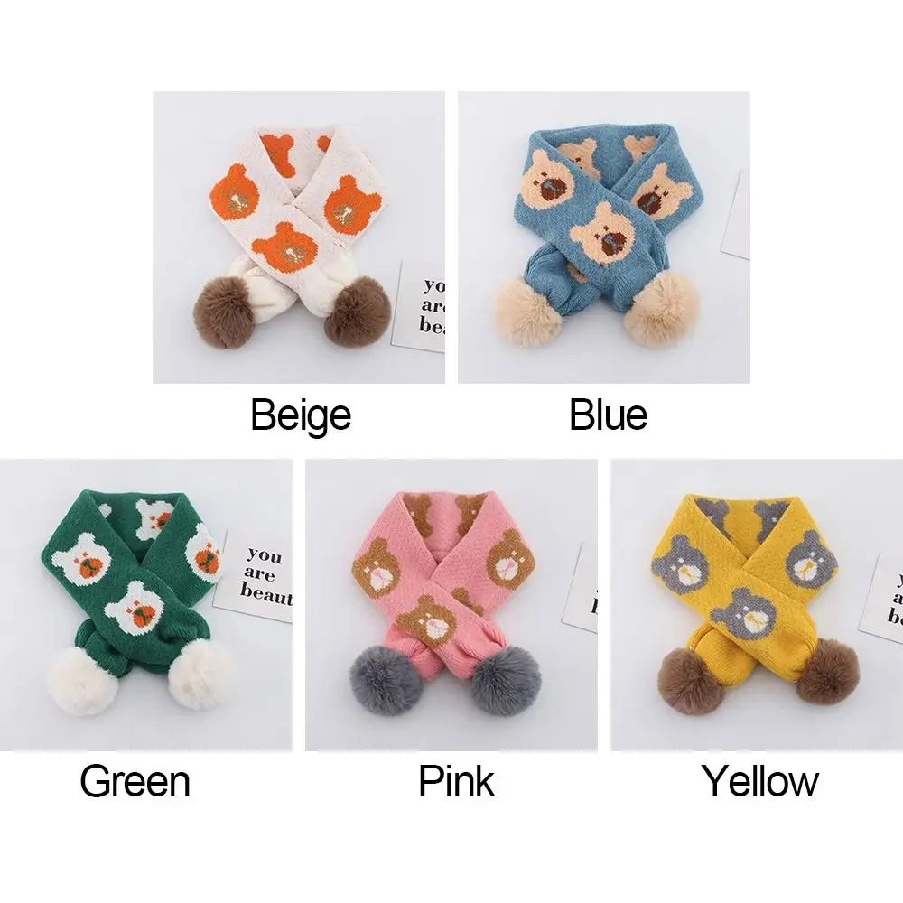 Children Accessories Thicken Imitation cashmere Windproof Warm Cross Scarf Warm Bib Plush Scarfs Neckerchief