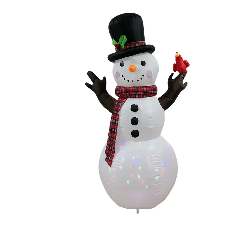 

1.8 meters Christmas inflatable air mold rotating stage lights Christmas snowman outdoor courtyard party decorations