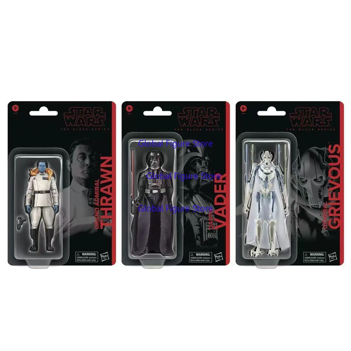 Hasbro Star Wars 6-inch Articulated Figure Set: Darth Vader, Marshal Zorv, General Grievous - view 3