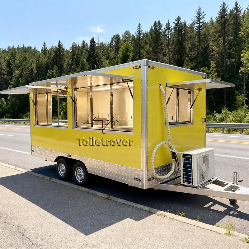 Remorque Towable Container Food Trailer Cupcakes Food Truck Dessert Concession Mobile Coffee Food Truck Trailer in Us