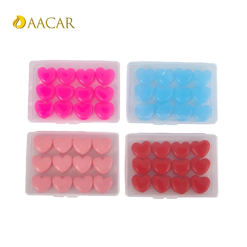 6/12PC Reusable Washable Silicone Ear Plug Noise Reduction Cancel Sleeping Protection Wax Earplugs Swimming Moldable Earplug