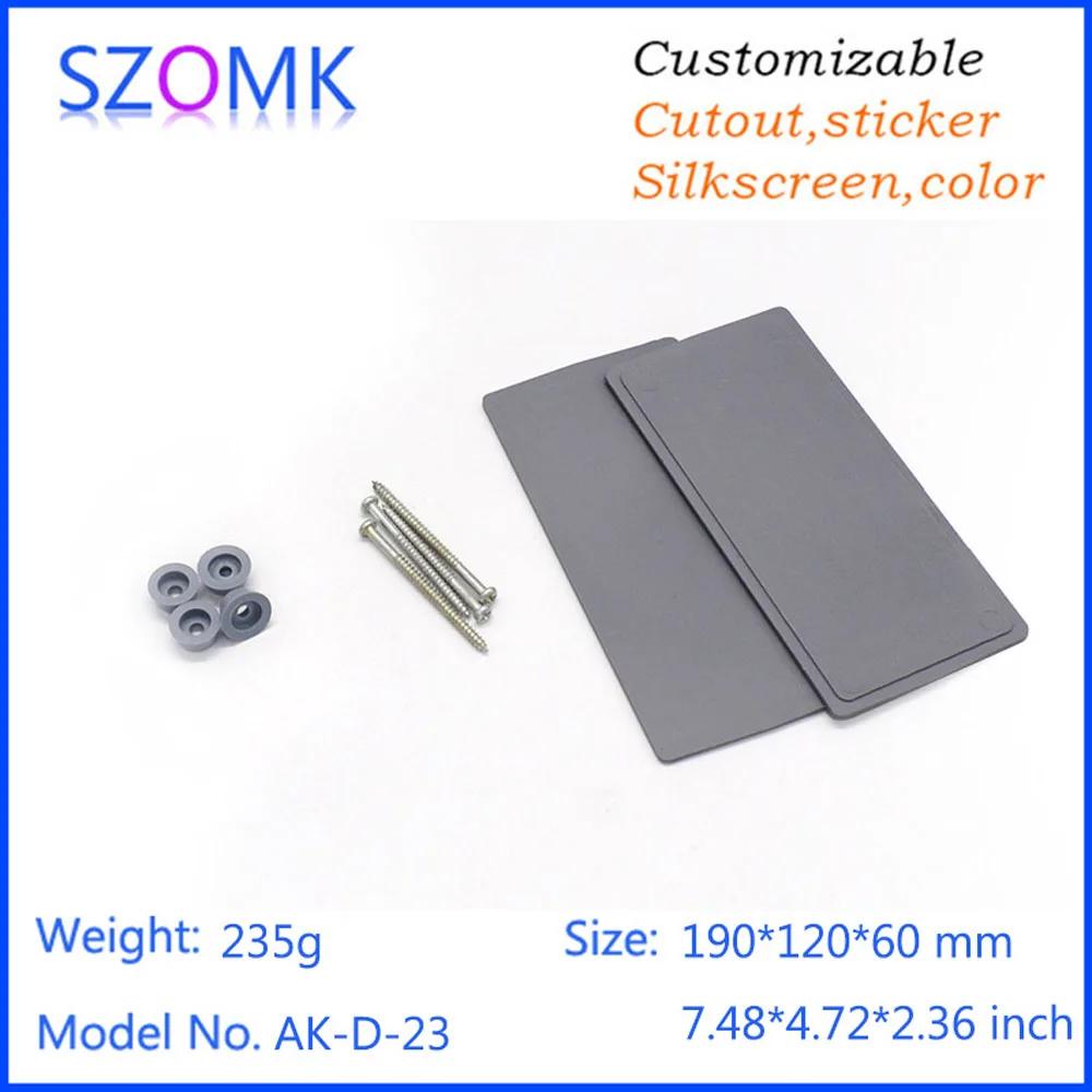 1Piece 190*120*60 mm SZOMK abs Plastic enclosure switch housing plastic casing for electronics device control enclosure box