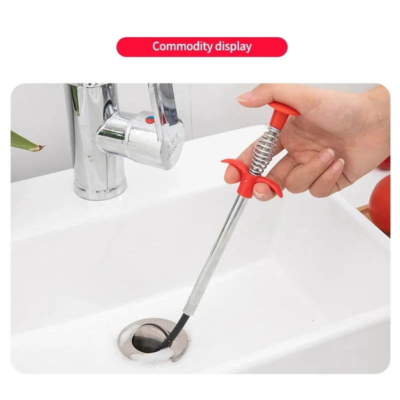 Flexible 3m Sewer Pipe Unblocker Snake Spring Pipe Dredging Tool Kitchen Bathroom Sewer Cleaning Kitchen Bending Sink Tool