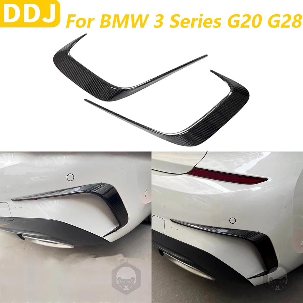 

Для BMW 3 серии G20 G28 2019-2022 настоящий сухой углеродное волокно, задний бампер, спойлер, воздушный нож, панель, крышка, модификация автомобильных аксессуаров