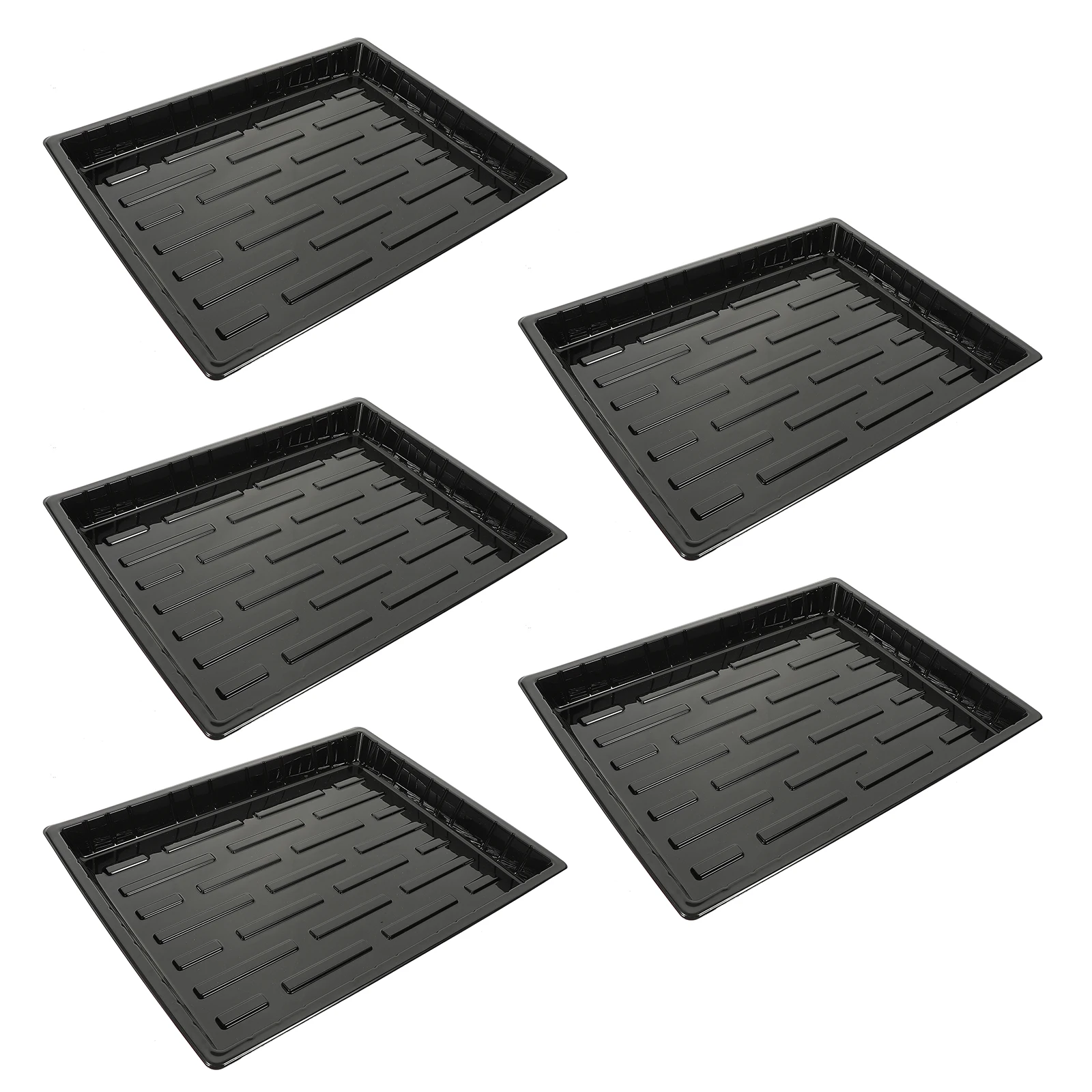 

5pcs Seedling Tray Bottom Bracket for Succulents Vegetable Growing No Holes Lightweight Small Size Hydroponic Sprouting Trays