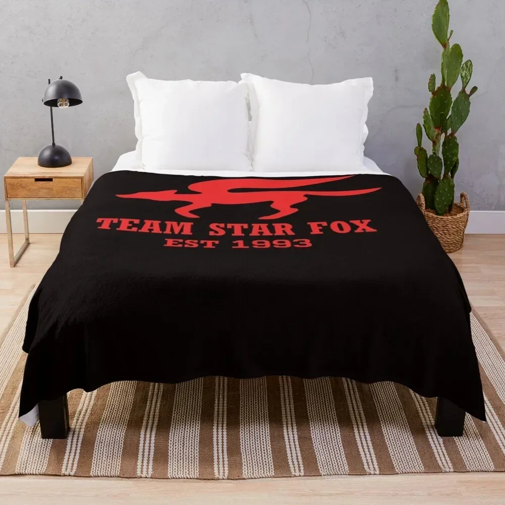 Star Fox Emblem Red Throw Blanket Custom Blankets