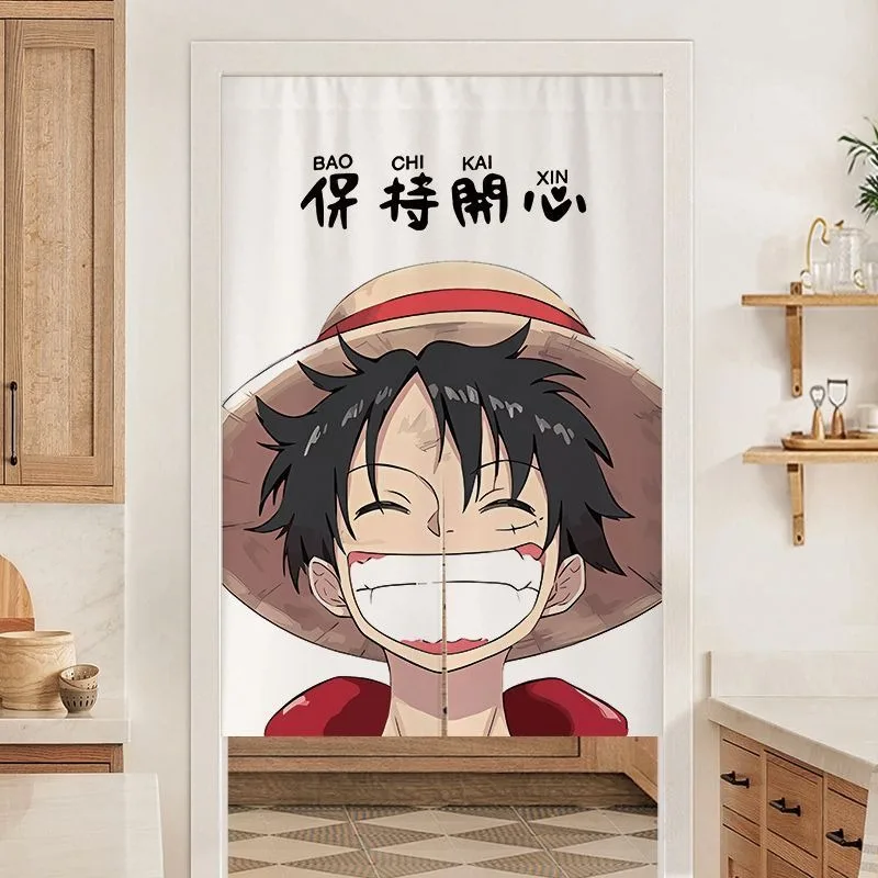 

One Piece Cartoon Luffy Sauron Personalized Creative Home Bedroom Dormitory Decoration Partition Fabric Privacy Cover Curtain