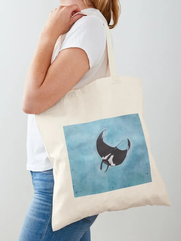 

Manta ray Tote Bag supermarket folding bag Canvas bag for women ecological bags Cloth bags