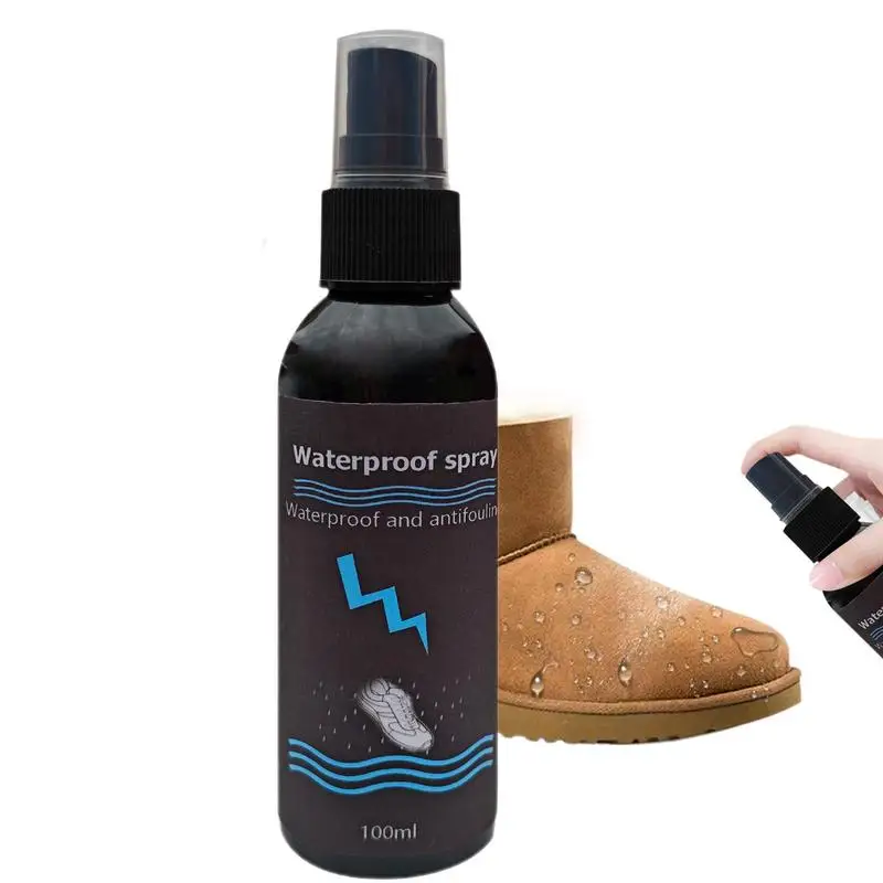 Waterproof Spray for Shoes 100ml Shoe Protector Spray Rainproof Nano Protection Stainproof Waterproof Boots Spray for Hunting