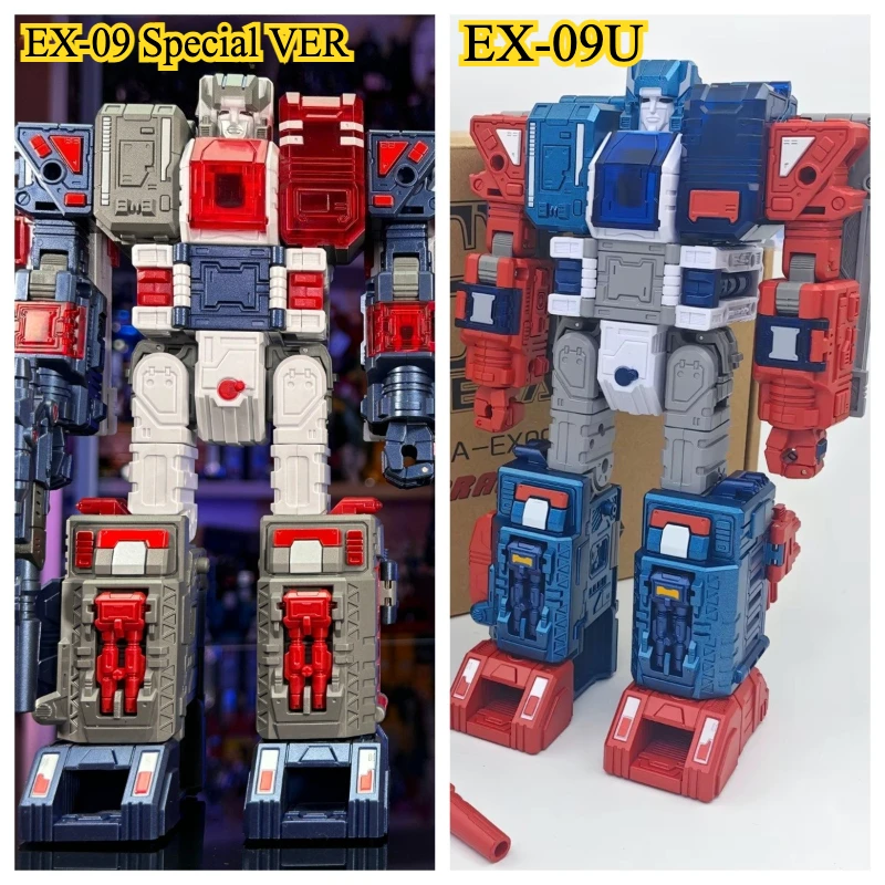 En STOCK nuevo VER transformación ZETA TOYS EX-09 EX09 EX09U EX-09U fortaleza Maximus edición MATELLIC figura de acción Robot juguete