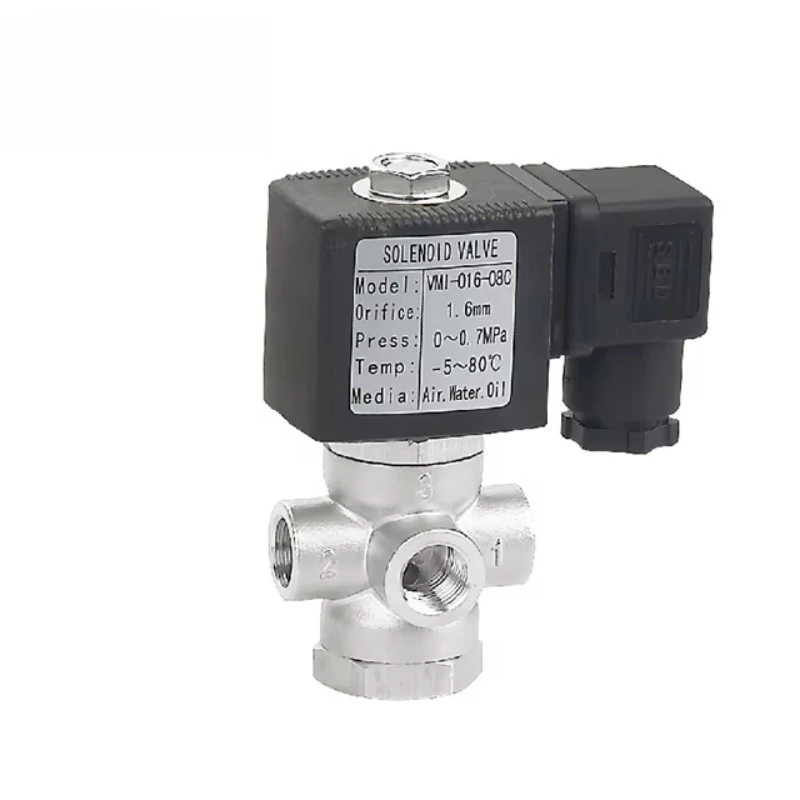 

VMI Three Way Mini Water Solenoid Valve G1/4'' Stainless Steel