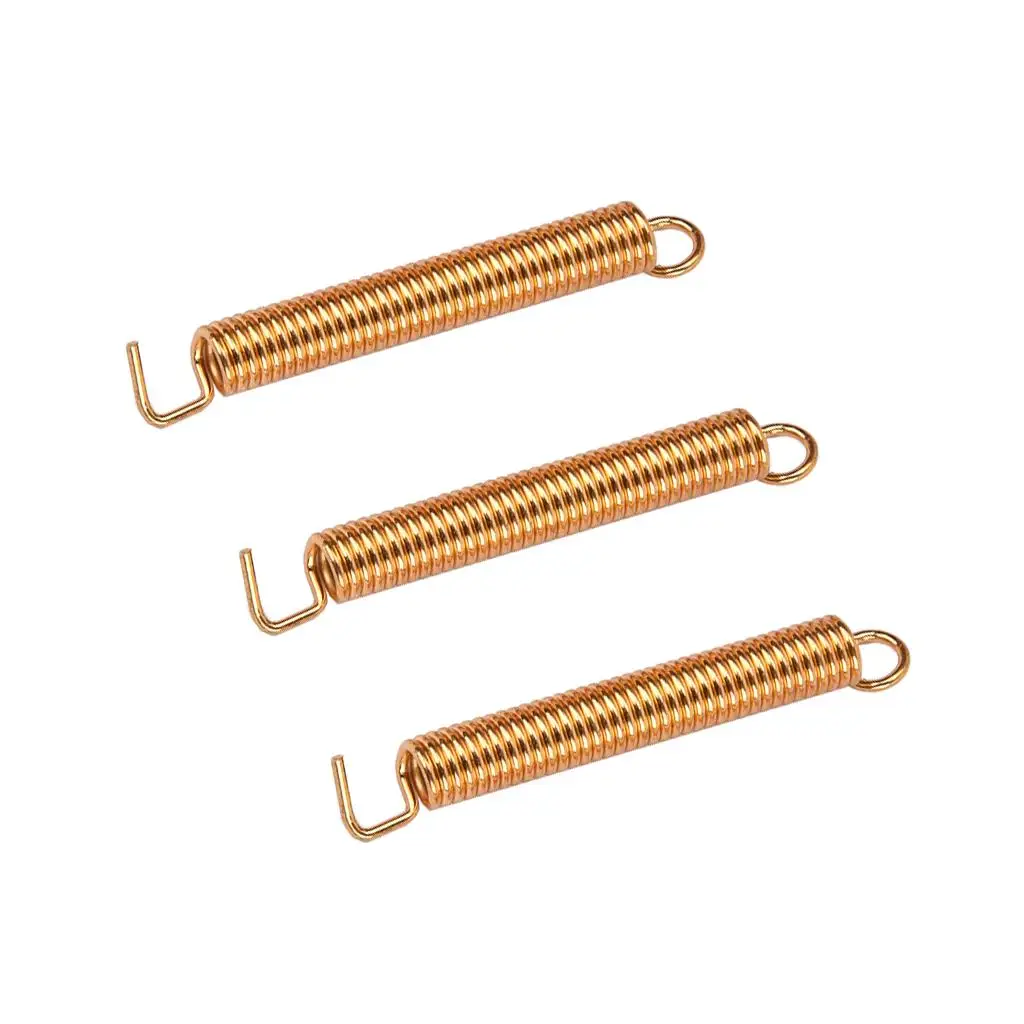 

5-6pack 3 Pieces Electric Guitar Tremolo Bridge Springs for Bridge Golden