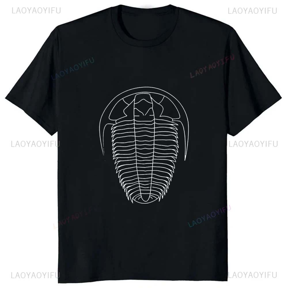 Trilobite Reliquiae Printed Geology Geologist T Shirt Casual Fashion Streetwear Hip Hop Man T-shirt Comfort Breathe Loose Tees