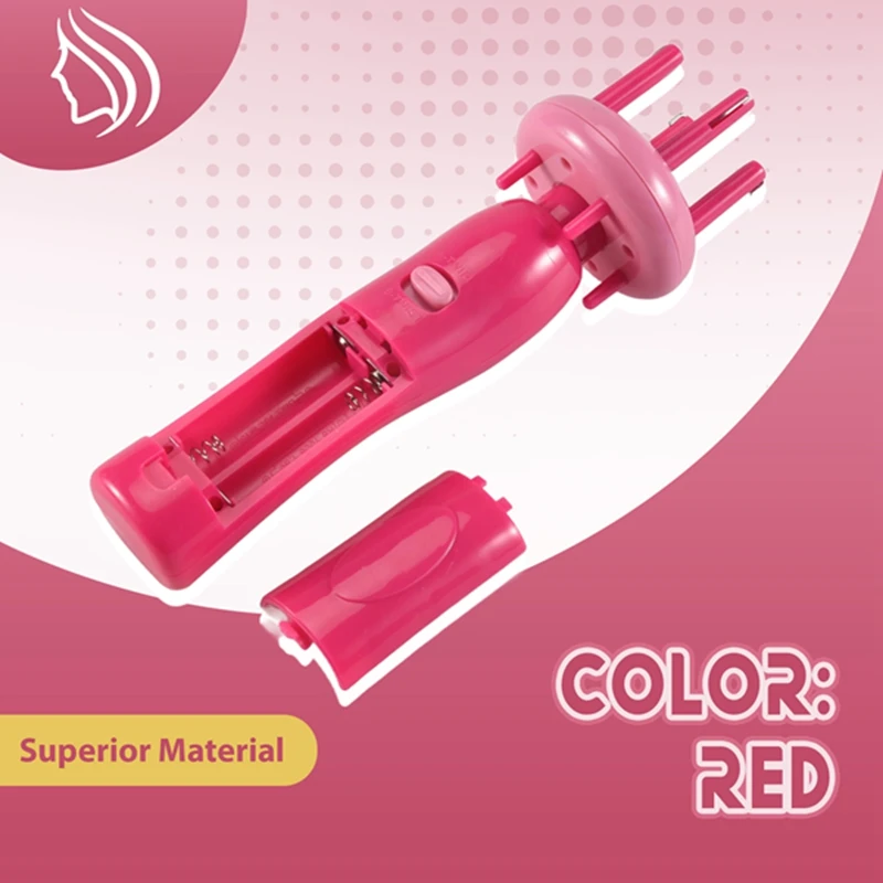 A01V-mulheres portátil elétrico automático diy ferramenta de penteado trança máquina tecer cabelo rolo torção trança dispositivo kit