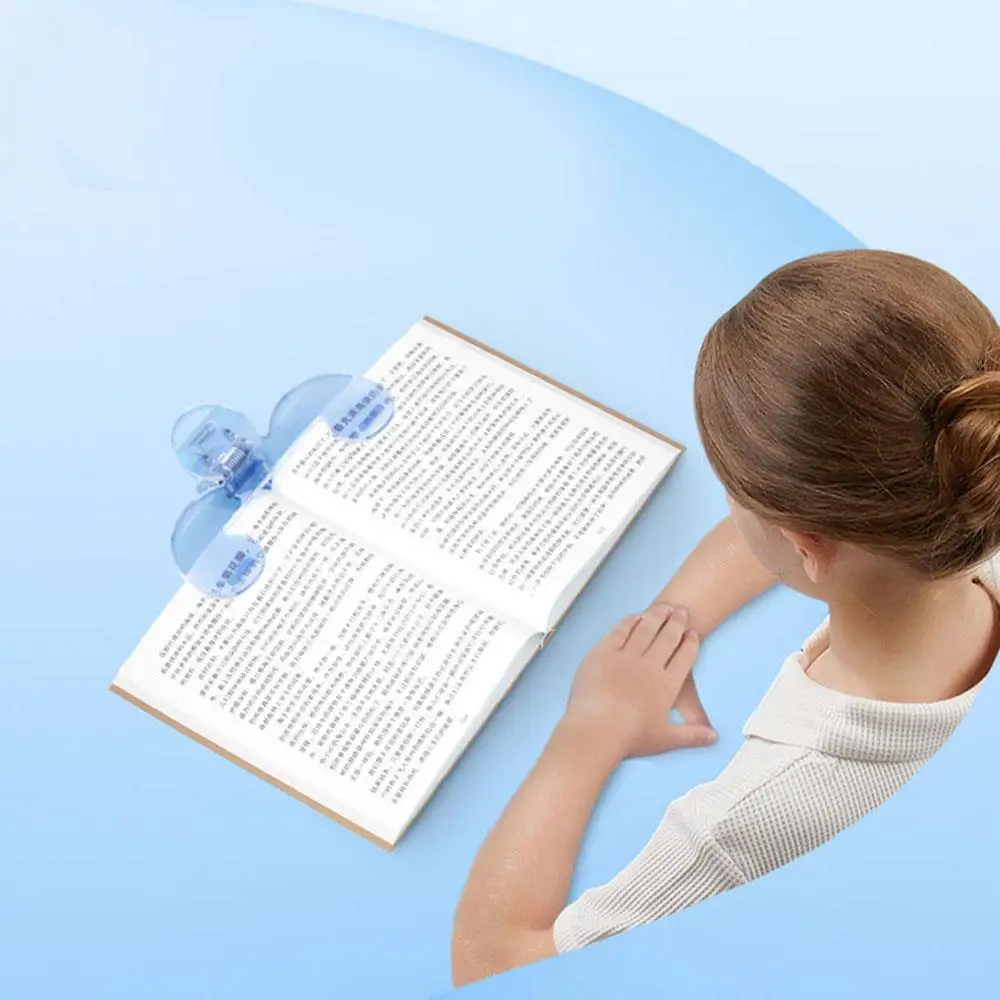 1PC Transparent plastic book clip simple reading aid fixed book holder Bookmarks creative design practical note holder