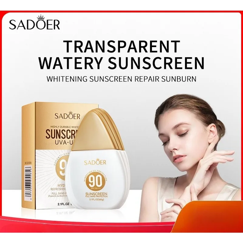 Clear Water-Feel Sunscreen Lotion SPF90+ Shielding Against UV Rays