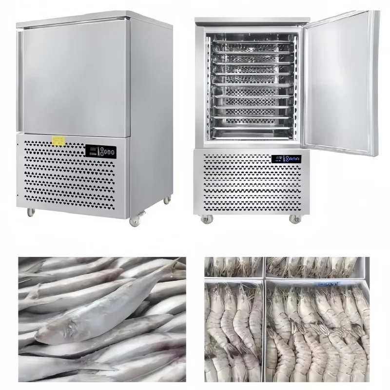 Schockfroster -45 Grad Schnellgefrier-Schockfroster Kühlschrank Schockkühler Blitzfroster für Fleisch