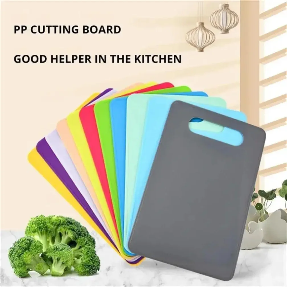

1pc Durable PP Cutting Board Non-slip Vegetable Fruit Chopping Board for Home Kitchen Camping Kitchen,Dining & Bar TB Sale