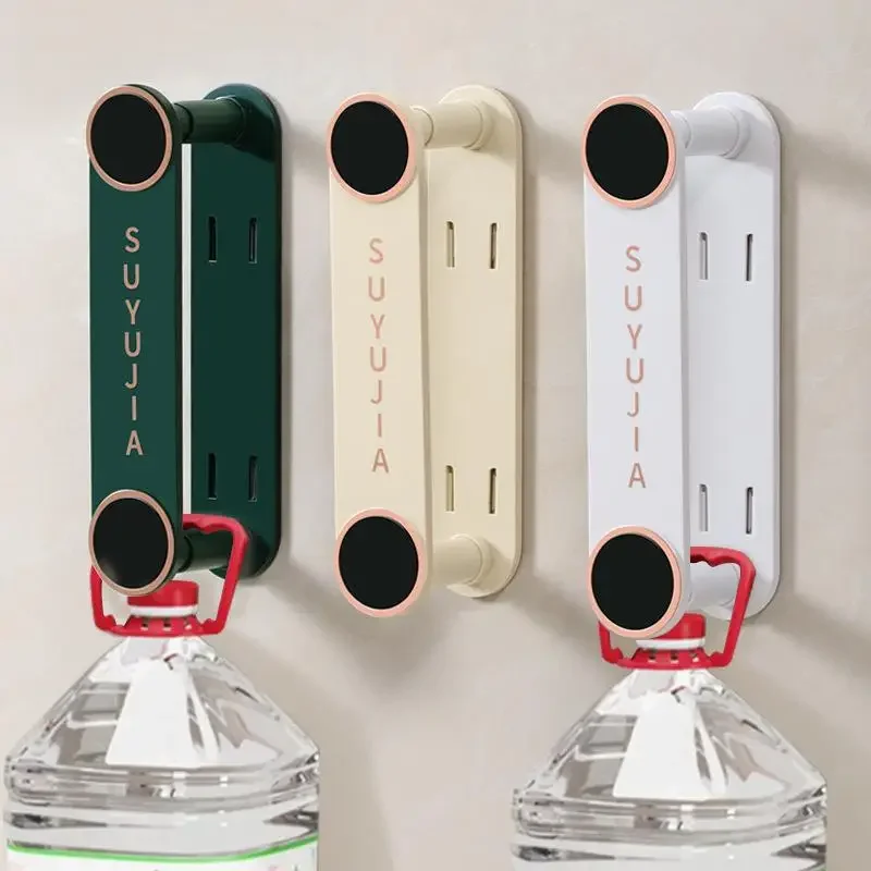 منظم شماعات الملابس المثبت على الحائط قابل للسحب بدون تركيب مثقاب للحمام والشرفة وتوفير المساحة وحل التخزين #1