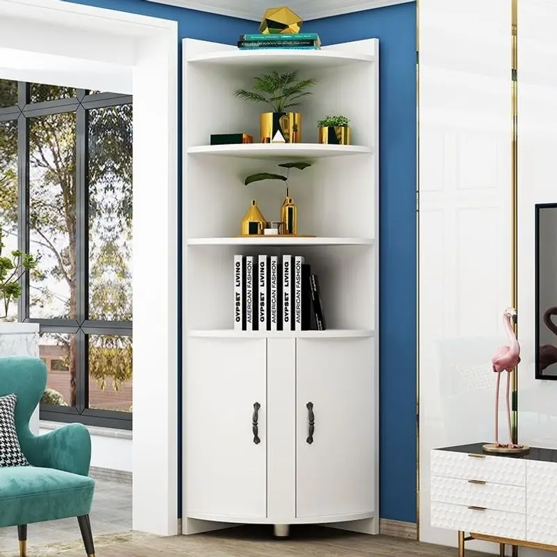 Solid wood ecological board triangular cabinet living room bedroom wardrobe rack