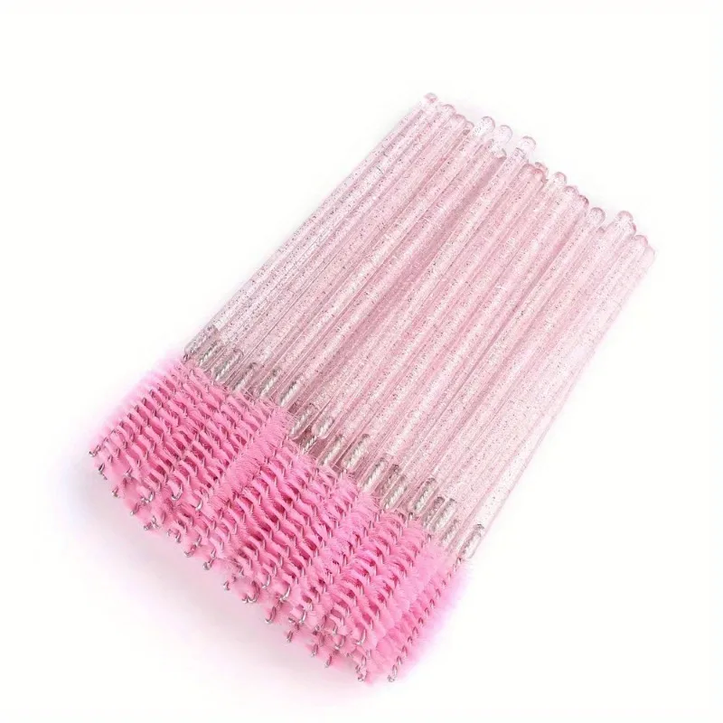 Baguettes de mascara en cristal de poulet, idéales pour les extensions de cils et le toilettage des sourcils, outils de beauté hygiéniques pour le maquillage, 50 pièces