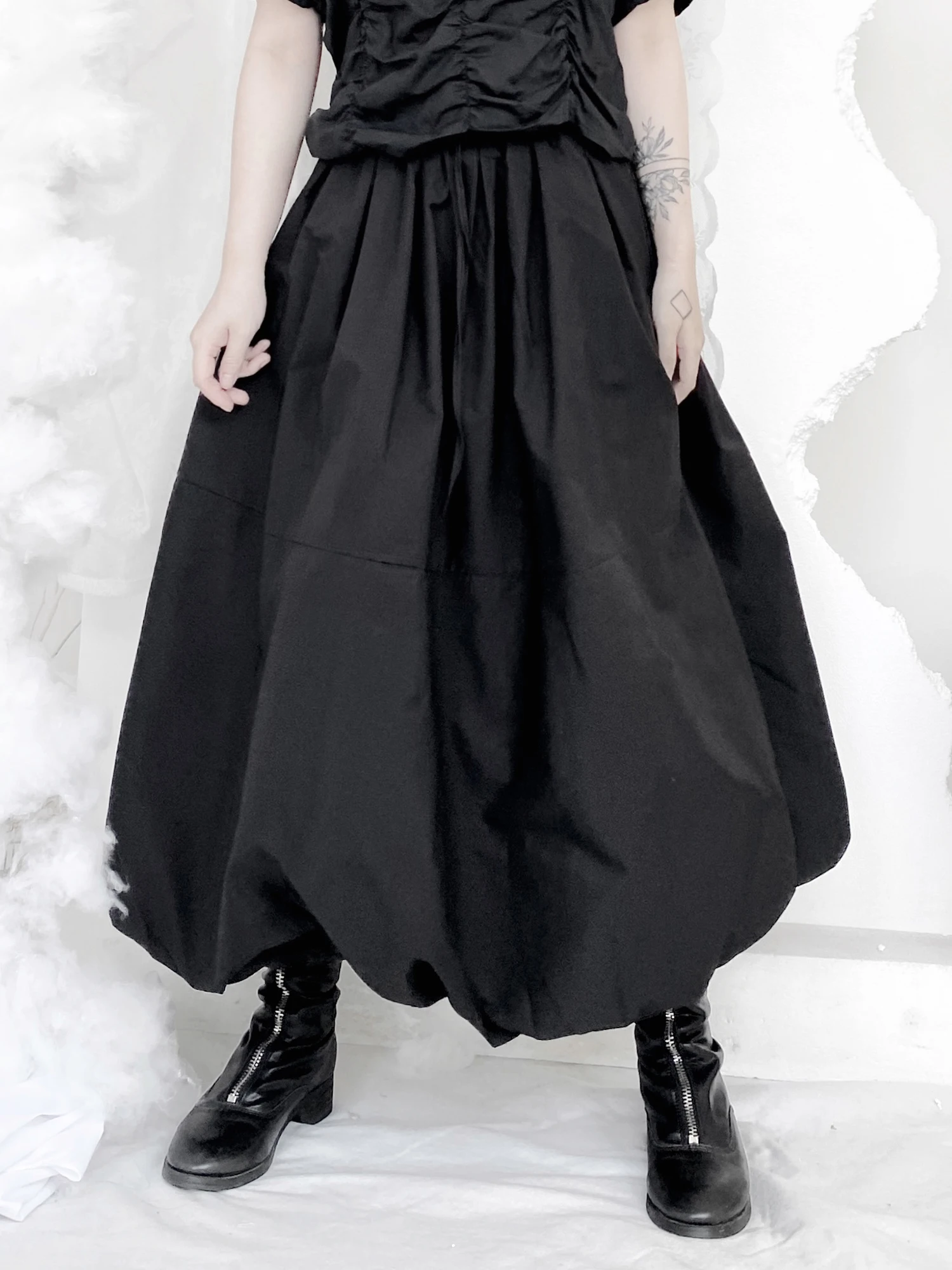 

Niche High Waist Show Thin Black Dark Skirt