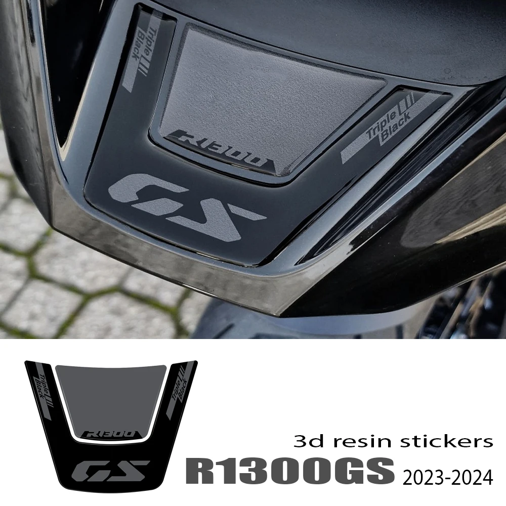 R1300GS ใหม่อุปกรณ์มอเตอร์ไซค์3D ชุดป้องกันนิ้วเท้าเรซินอีพ็อกซี่สำหรับ BMW R 1300 GS R1300GS ถ้วยรางวัลสาม2024สีดำ