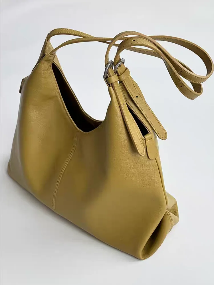 

Fashion Unique Simple Genuine Leather Women Tote Bag\Handbag Real Leather Computer Bag Underarm Shoulder Crossbody Bag New