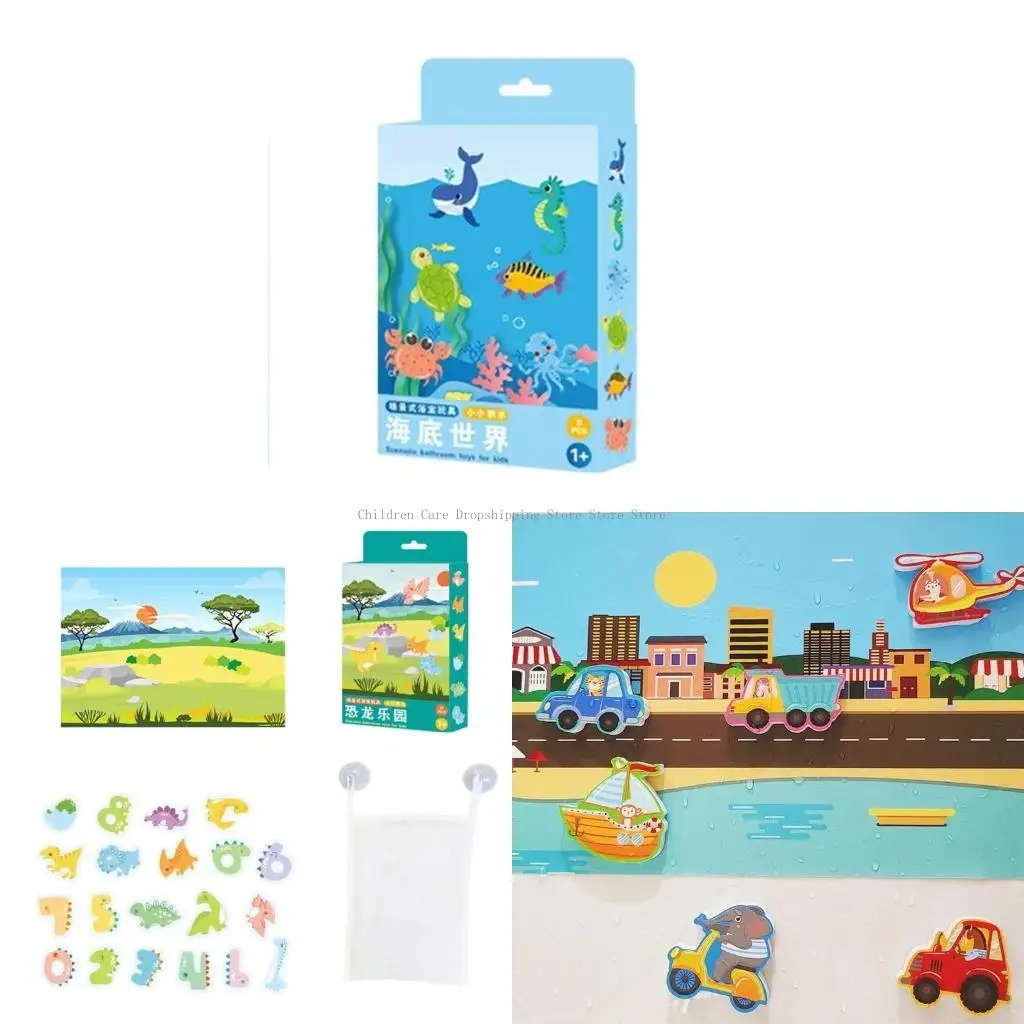 

Baby Bath Toy Dinosaur Cognitive Toy Floating Bathroom Toy Bathtub Water Toy