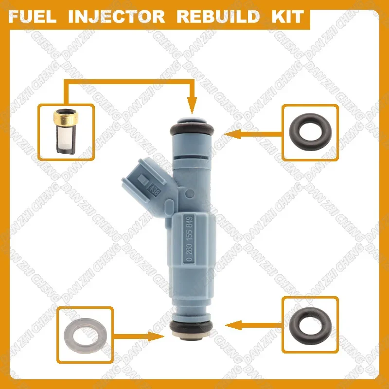 Fuel Injectors Seals O-Ring Repair Filters for Dodge Ram 1500 4.7l 2002-2007 OE 0280155849