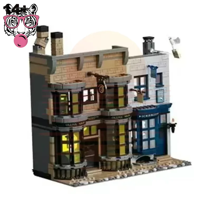 Hot 5544pcs Diagonal Lane Building Adjacent Alley Street View Model The Of Home Decor Christmas Gifts view 2