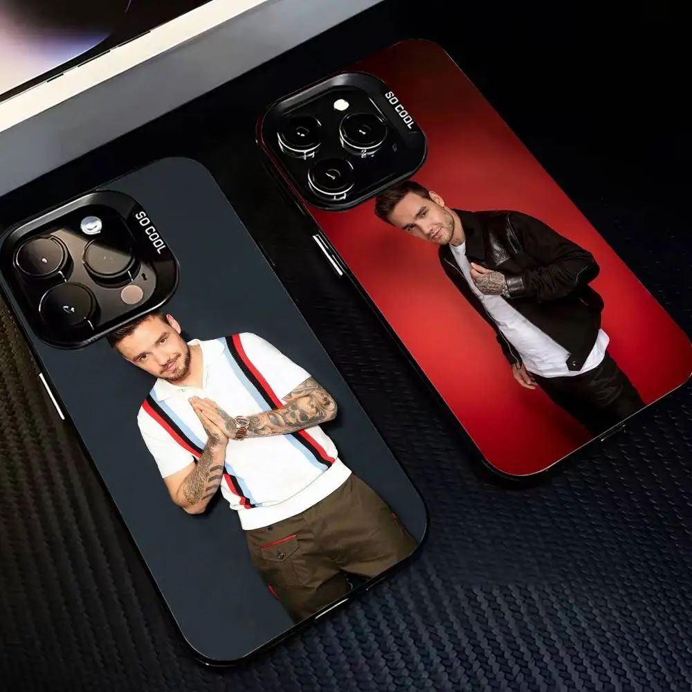 

Handsome Singer L-Liam P-Payne-LP Phone Case For iPhone 17,16,15,14,13,12,11 Plus,Pro Max,XS,Colored Silver Plated Inside Cover