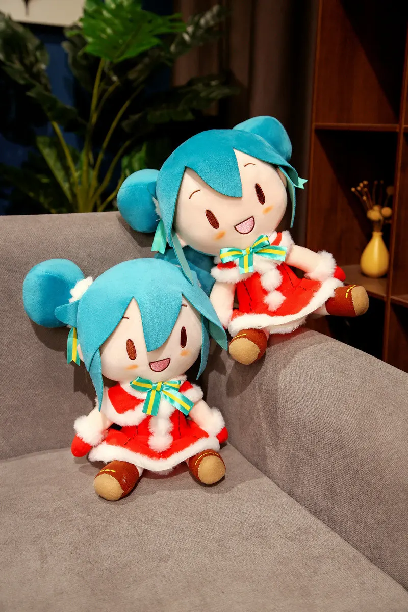 Original Xmas Hatsune Miku Fufu peluche collezione Preciality SEGA Hatsune Miku bambola di pezza con cipolla primaverile regali di natale per bambini