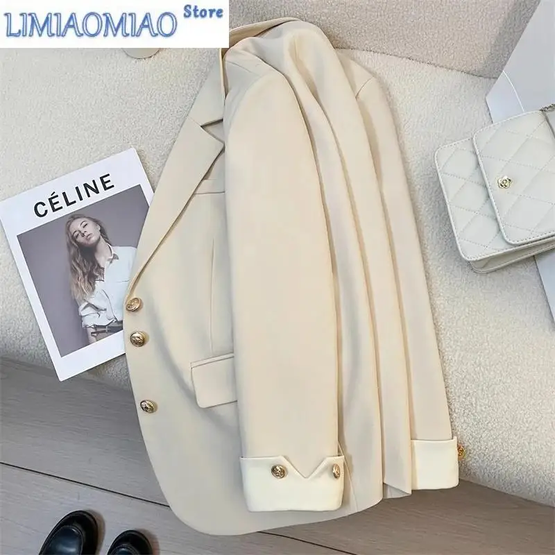 New Women Blazer Coat Spring Summer Casual Temperament Ladies Outerwear Korean Version Versatile Lady Suit Jacket