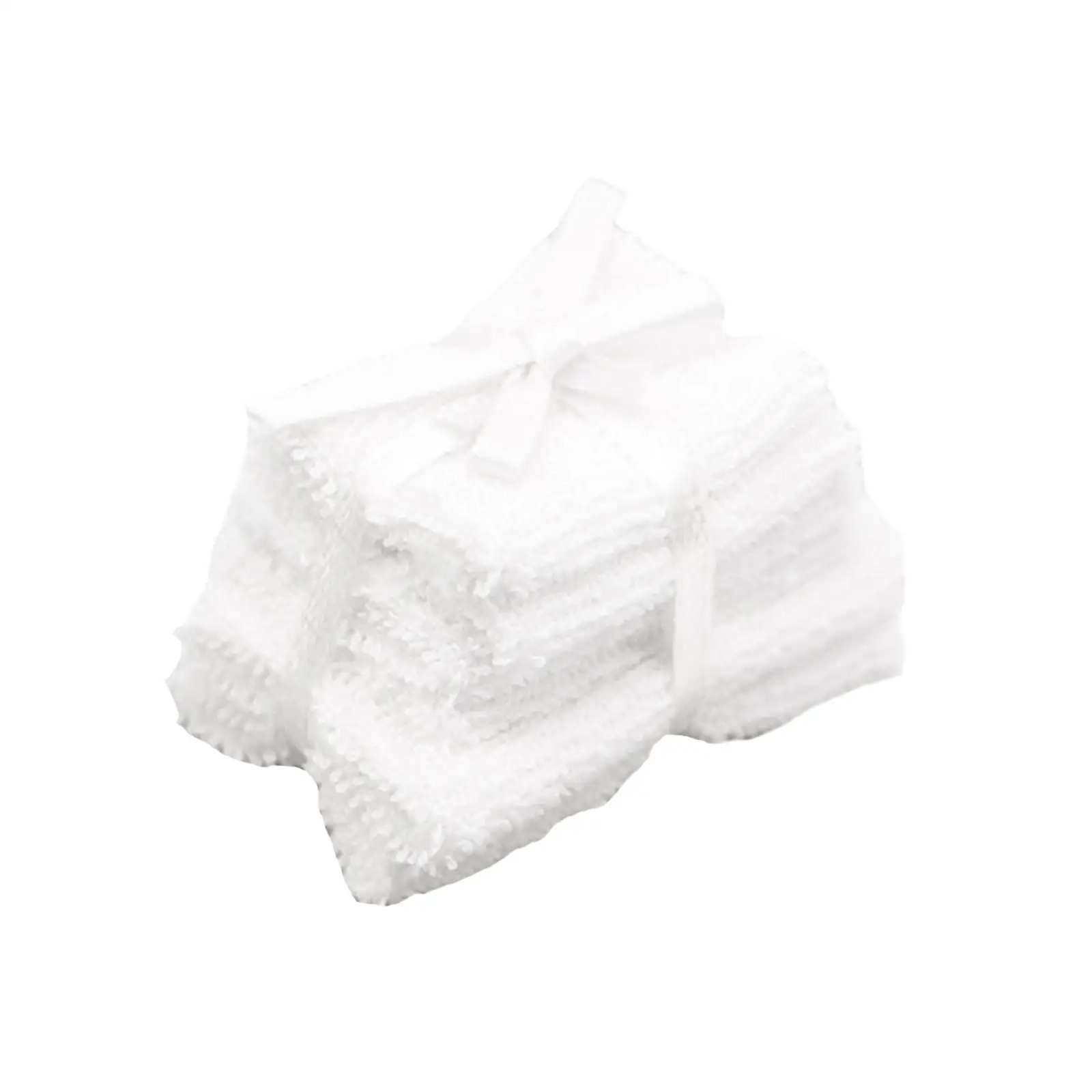 Simulation Towel Model Doll House Towels Set Pretend Toys Dollhouse Accessories for 1/6 1/12 Scale Play Houses Livingroom