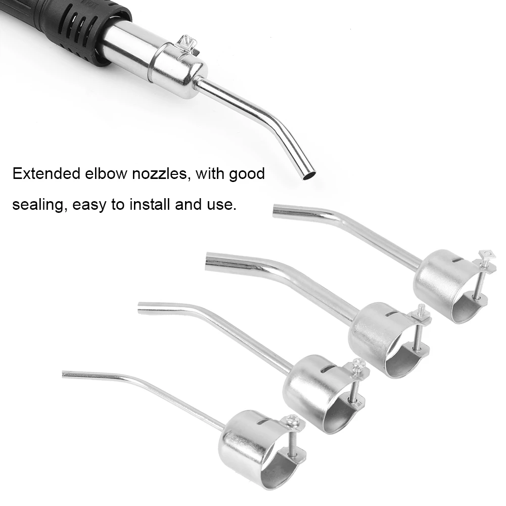 Hot Air Gun Nozzle Universal Aluminum Alloy Hot Air Gun Nozzle Welding Soldering Accessories for 850 Heat Gun Welding Accessory