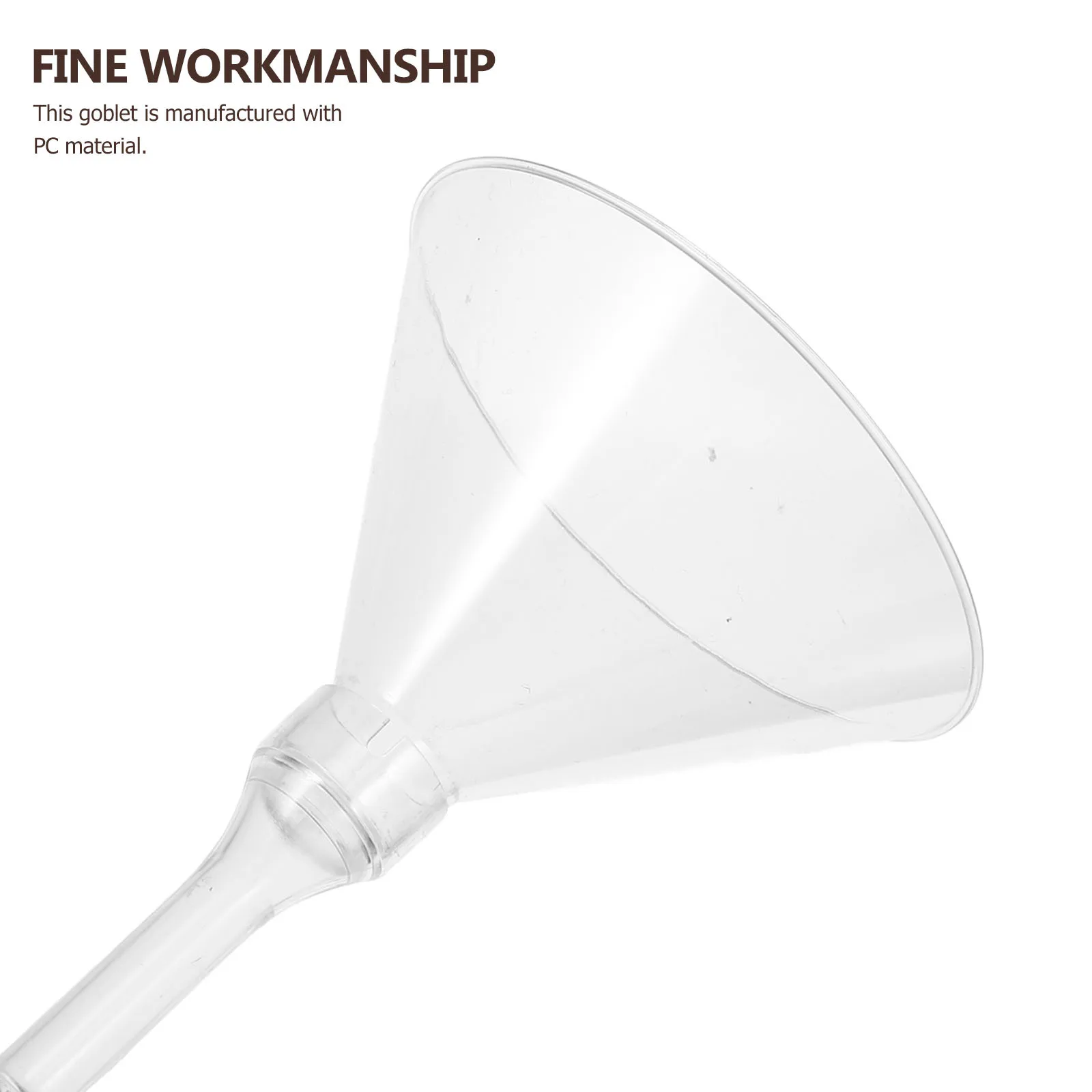 

10Pcs Plastic Red Wine Goblets Sturdy Base Margarita Cocktail Glasses for Party Banquet Margarita Glass