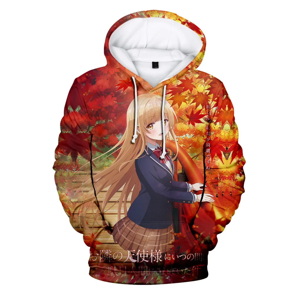 The Angel Next Door Spoils Me Rotten Anime Hoodies 3D Prints Unisex Pullover Sweatshirt Harajuku Streetwear Tracksuit Clothes