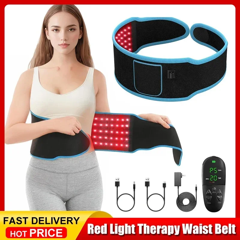 

Red ＆Infrared Light Therapy Belt 850nm 660nm LED Beauty Devices Fo Wrap Burn Fat Face Wrap Slimming Waist Heat Pad Full Body